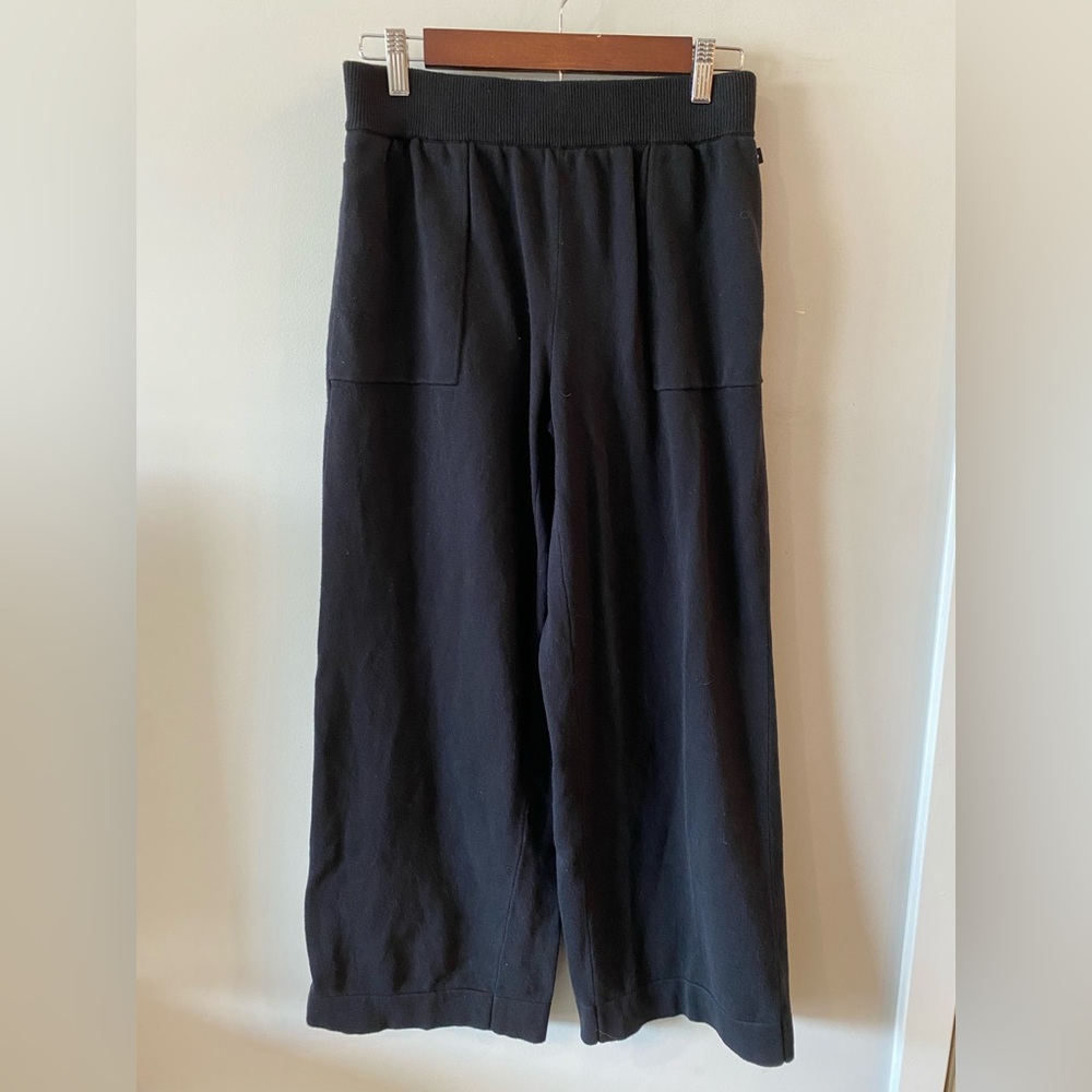 Kate Spade Black Sweat Pant Wide-Leg